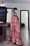 Mutedance 24 Spring/Summer Printed Long Skirt MD-MD24SS07-SAND PM135